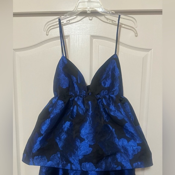 NWT Women’s ANTHROPOLOGIE SLEEVELESS OPEN-BACK MIDI DRESS. Size Medium. - Picture 4 of 10